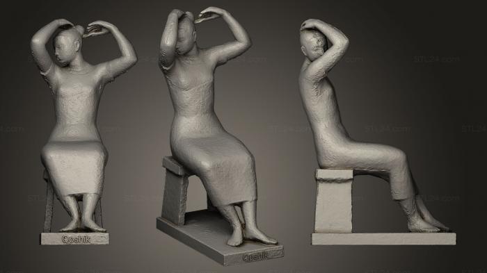 Miscellaneous figurines and statues (Opshik La Toilette, STKR_0338) 3D models for cnc
